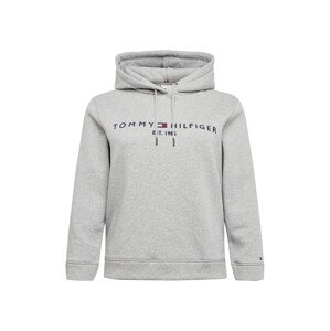 Tommy Hilfiger Curve Mikina  tmavomodrá / sivá melírovaná / červená / biela