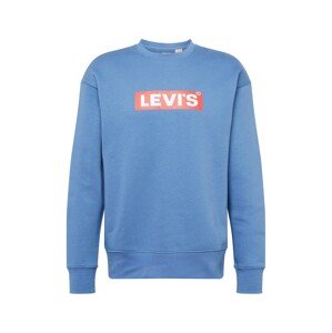 LEVI'S ® Mikina 'Relaxd Graphic Crew'  dymovo modrá / červená / biela