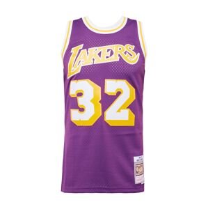 Mitchell & Ness Funkčné tričko 'LOS ANGELES LAKERS - MAGIC JOHNSON'  zlatá žltá / baklažánová / biela