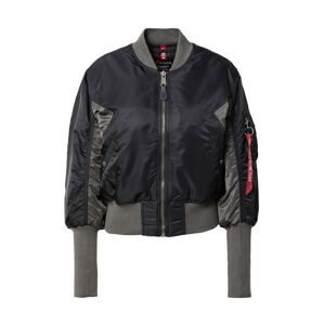 ALPHA INDUSTRIES Prechodná bunda  antracitová / červená / čierna / biela