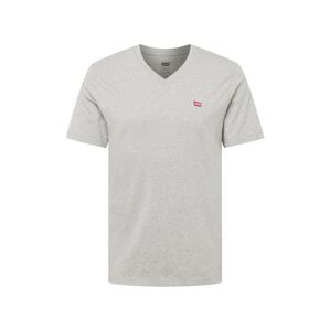 LEVI'S ® Tričko 'Original HM Vneck'  sivá / červená