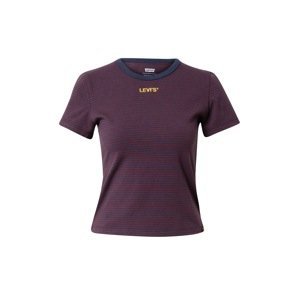 LEVI'S ® Tričko 'Graphic Rickie Tee'  žltá / baklažánová