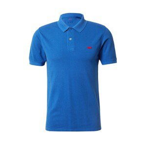 LEVI'S ® Tričko 'Slim Housemark Polo'  kráľovská modrá / biela