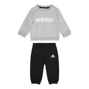 ADIDAS SPORTSWEAR Tréningový komplet 'Essentials Lineage'  sivá melírovaná / čierna / biela