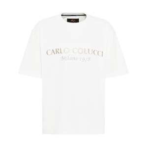 Carlo Colucci Tričko 'De Caminada'  zlatá / biela
