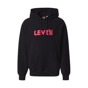 LEVI'S ® Mikina 'Relaxed Graphic Hoodie'  oranžová / ružová / čierna