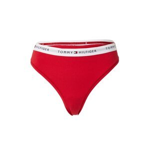 Tommy Hilfiger Underwear Tangá  námornícka modrá / krvavo červená / šedobiela