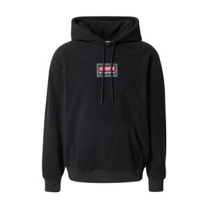 LEVI'S ® Mikina 'Baby Tab Pf Hoodie'  indigo / tmavosivá / červená / biela