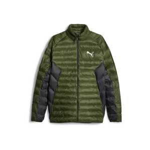 PUMA Outdoorová bunda  tmavozelená / čierna / biela