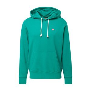 LEVI'S ® Mikina 'The Original HM Hoodie'  nefritová / červená / biela