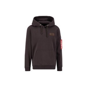 ALPHA INDUSTRIES Mikina  čokoládová / biela