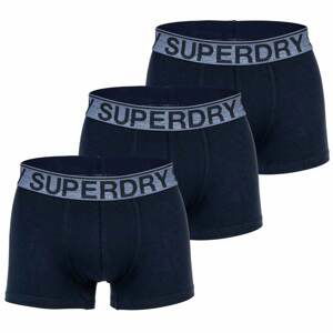 Superdry Boxerky  modrosivá / tmavomodrá