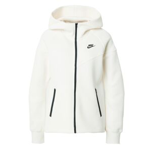 Nike Sportswear Tepláková bunda 'TECH FLEECE'  čierna / vaječná škrupina