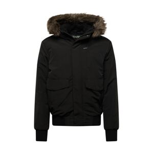 Superdry Zimná bunda 'Everest'  hnedá / čierna