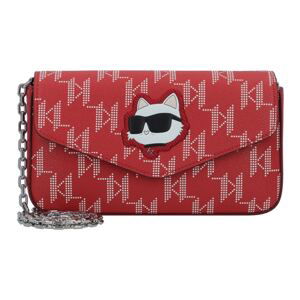 Karl Lagerfeld Listová kabelka 'Ikonik 2.0'  červená / tmavočervená / čierna / biela
