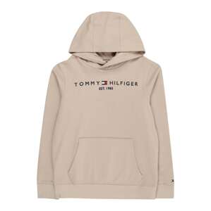 TOMMY HILFIGER Mikina 'Essential'  farba ťavej srsti / tmavomodrá / červená