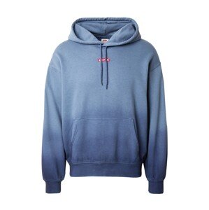 LEVI'S ® Mikina 'Relaxed Baby Tab Hoodie'  enciánová / nebesky modrá / červená / biela