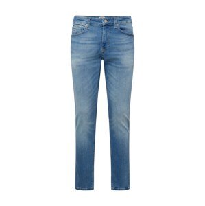 Tommy Jeans Džínsy 'AUSTIN SLIM TAPERED'  modrá denim / hnedá