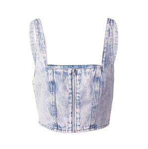 Monki Top  modrá denim