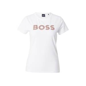 BOSS Black Tričko 'Eventsa4'  béžová / svetlohnedá / biela