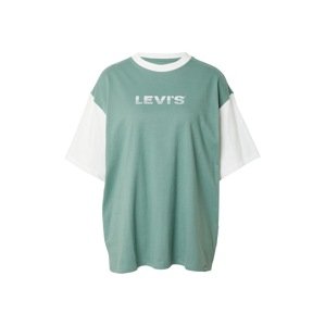 LEVI'S ® Tričko  striebornosivá / smaragdová / biela