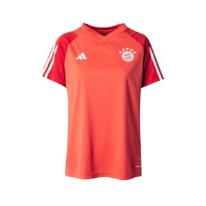 ADIDAS PERFORMANCE Funkčné tričko 'Teamline'  červená / svetločervená / biela