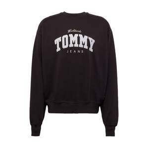 Tommy Jeans Mikina  pastelovo žltá / čierna / biela