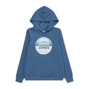 Jack & Jones Junior Mikina 'LOYD'  enciánová / pastelovo modrá / šedobiela