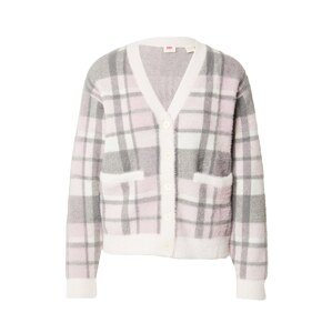 LEVI'S ® Kardigán 'Betty Cardigan Pocketed'  sivá / ružová / biela