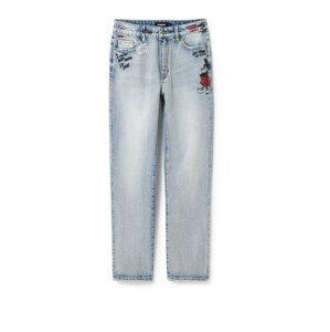 Desigual Džínsy 'MICKEY'  modrá denim / červená / čierna