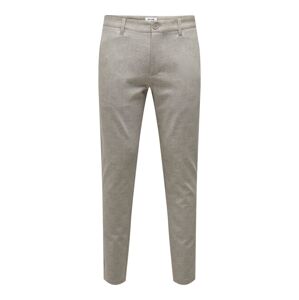 Only & Sons Chino nohavice 'Mark'  kamenná / biela