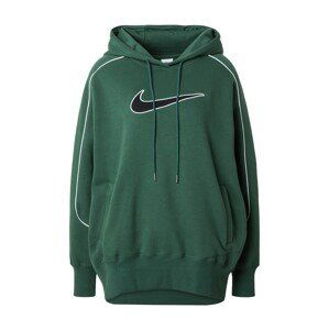 Nike Sportswear Mikina  smaragdová / čierna / biela