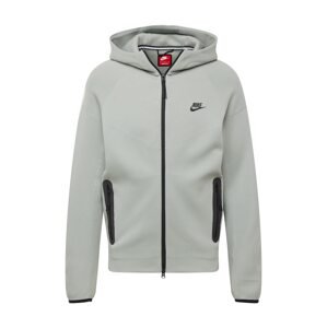 Nike Sportswear Tepláková bunda 'TCH FLC'  pastelovo zelená / čierna