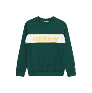 ADIDAS ORIGINALS Mikina  žltá / zelená / biela