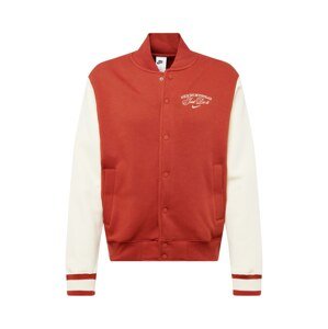 Nike Sportswear Prechodná bunda 'VARSITY'  oranžová / biela