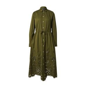 Polo Ralph Lauren Košeľové šaty 'SICA'  olivová