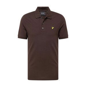 Lyle & Scott Tričko  čokoládová / žltá / čierna