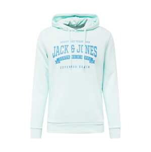 JACK & JONES Mikina  tyrkysová / svetlomodrá / biela