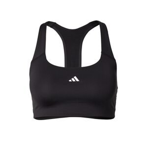 ADIDAS PERFORMANCE Športová podprsenka  čierna / šedobiela