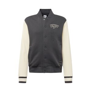 Nike Sportswear Prechodná bunda 'VARSITY'  béžová / tmavosivá