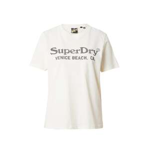 Superdry Tričko 'Venue'  krémová / sivá