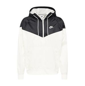 Nike Sportswear Prechodná bunda  krémová / čierna