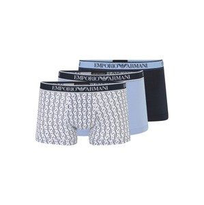 Emporio Armani Boxerky  námornícka modrá / svetlomodrá / šedobiela