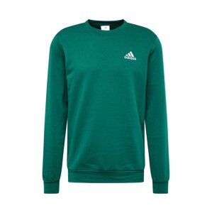 ADIDAS SPORTSWEAR Športová mikina 'Essentials'  zelená / biela