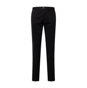 BOSS Black Chino nohavice 'Crigan3-D'  tmavobéžová / čierna / biela