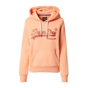 Superdry Mikina  oranžová / karmínovo červená