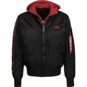 ALPHA INDUSTRIES Prechodná bunda  červená / čierna