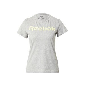 Reebok Sport Funkčné tričko  žltá / sivá melírovaná