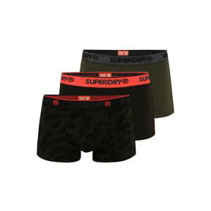 Superdry Boxerky  sivá melírovaná / kaki / tmavozelená / svetločervená / čierna