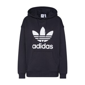 ADIDAS ORIGINALS Mikina 'Adicolor Trefoil'  čierna / biela